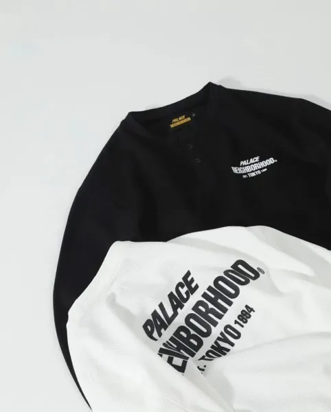 Palace x Neighborhood White Collaboration Hoodie - 19