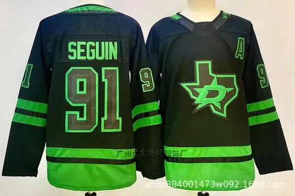 Dallas Stars Oettinger #29 Green Authentic Hockey Jersey - 7