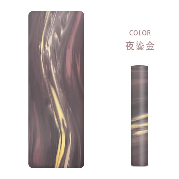Design Marble Wave Night Gold Yoga Mat Phone Accessories - 1
