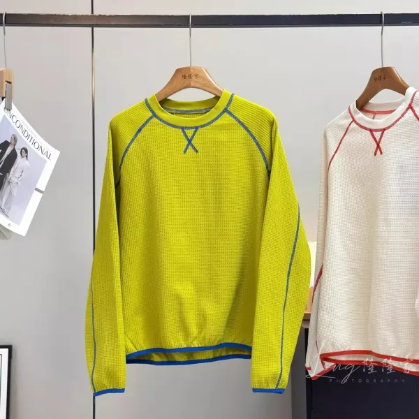 Design Waffle-Knit Base Layer Top Red - 13