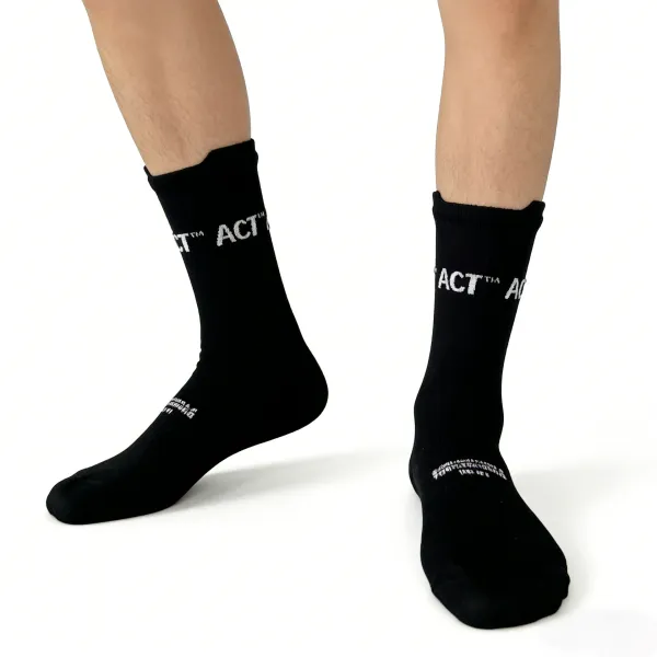 Design ACT ACT™ Logo Socks Black Socks - 5
