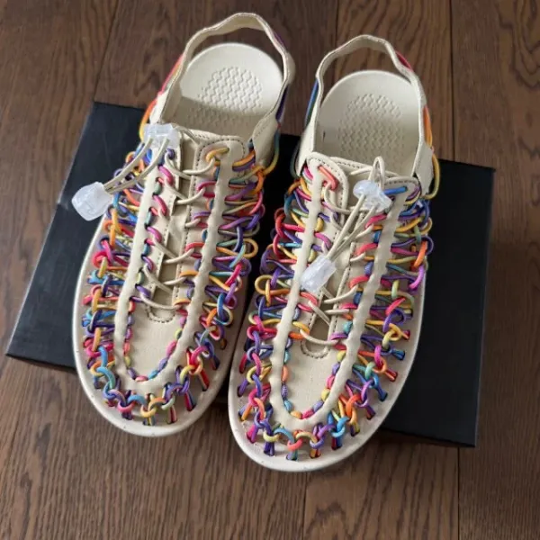 Design Woven Sandal Multicolor Casual Shoes - 20
