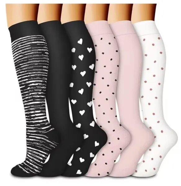 Design Cat-Themed Knee-High Socks Set Multicolor Socks - 18