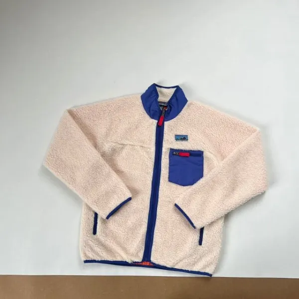 Patagonia Better Sweater Fleece Jacket Beige with Purple Accents Outerwear - 12