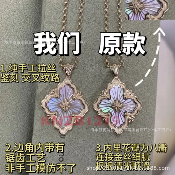 Design Floral Enamel Earrings with Red Guilloché Enamel and Cubic Zirconia - 11