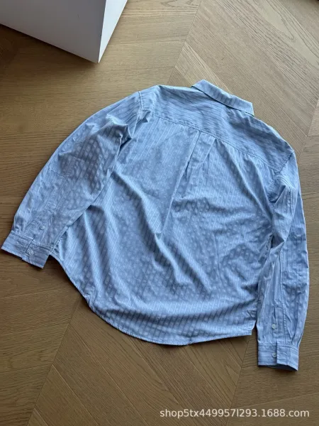 Thom Browne Striped Shirt with Black Side Stripe White Shirt - 7