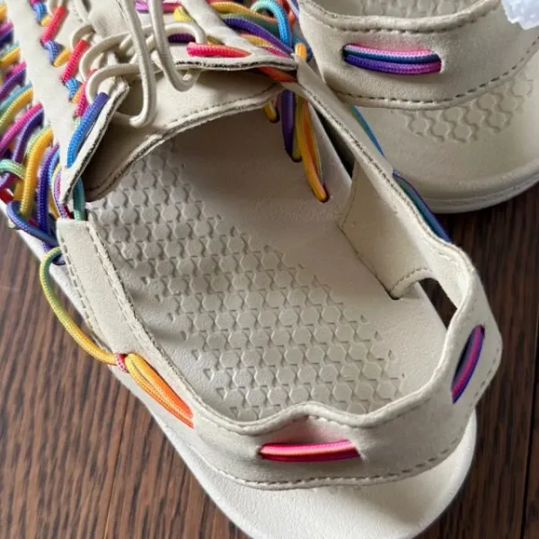 Design Woven Sandal Multicolor Casual Shoes - 31