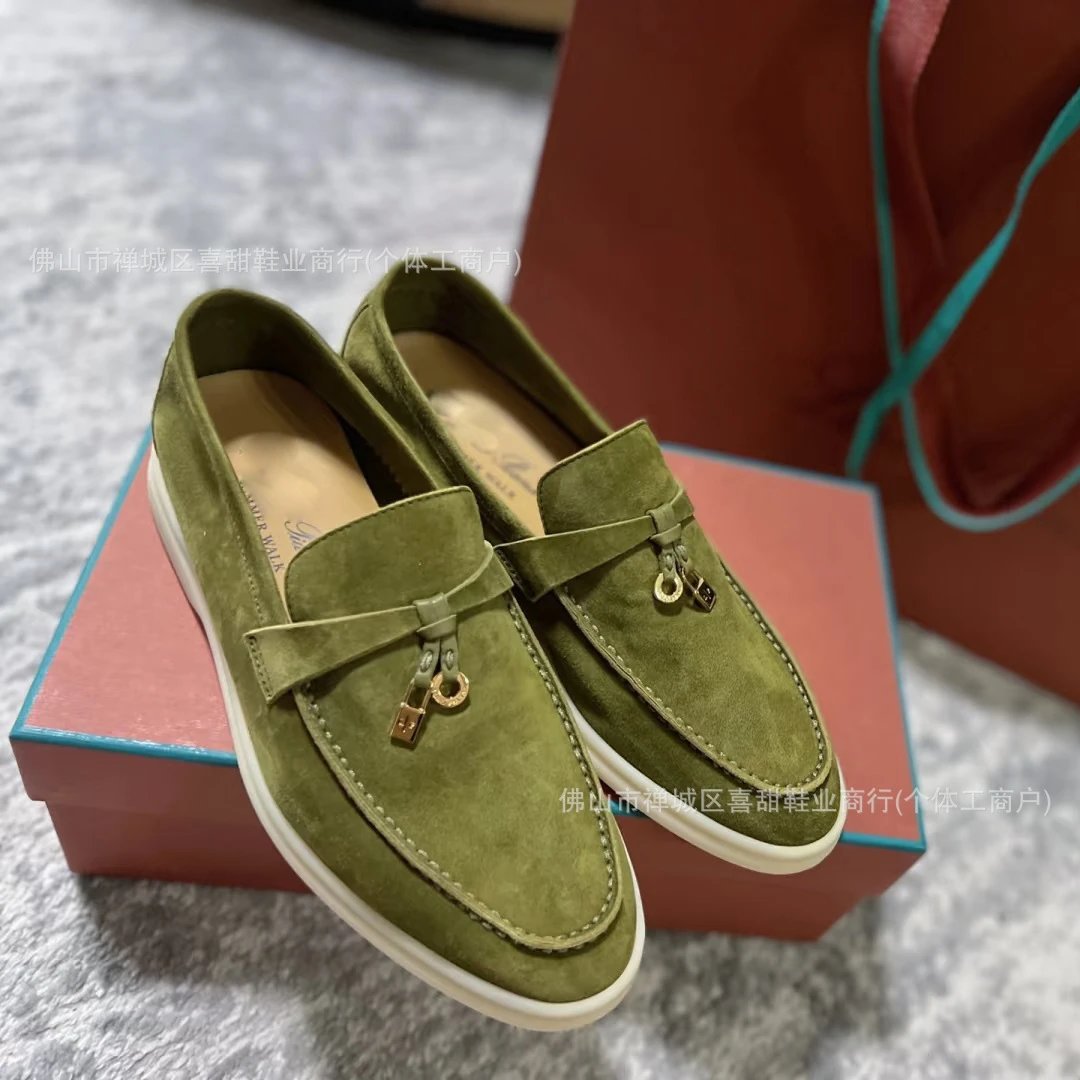 Design Loafer in Light Gray Suede with Tassel Detail Casual Shoes - 12