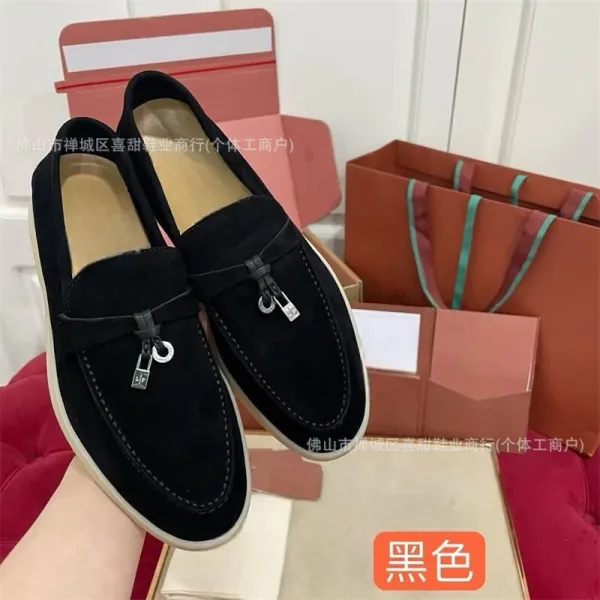 Design Loafer in Light Gray Suede with Tassel Detail Casual Shoes - 16