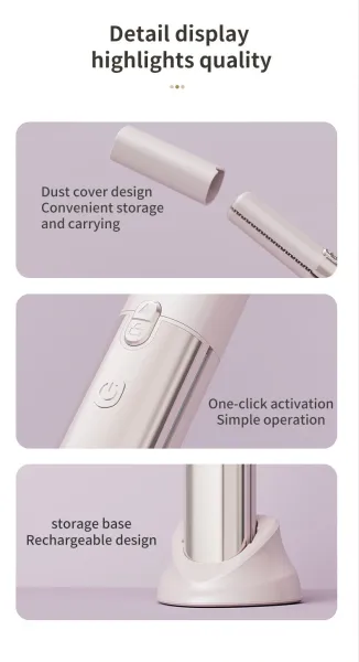 Design Brown Cordless Hair Straightener with Digital Display Electronics - 20