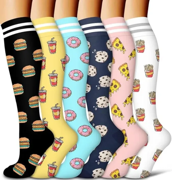 Design Cat-Themed Knee-High Socks Set Multicolor Socks - 7