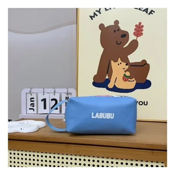 Design Abubu Cartoon Print Yellow Pouch Bag Clutches - 9