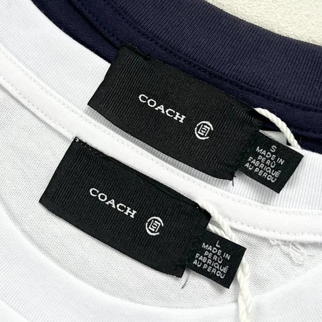Coach Horse and Carriage Red Print Black T-Shirt - 23