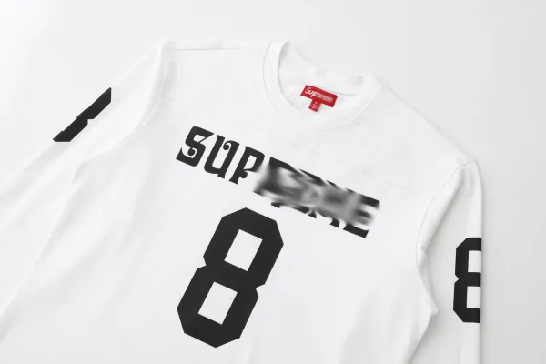 Supreme Football Jersey Black Gold Long-Sleeve Jersey - 15