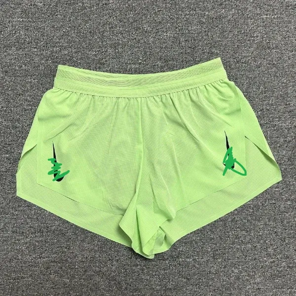 Nike Running Shorts Lime Green Performance Shorts - 1