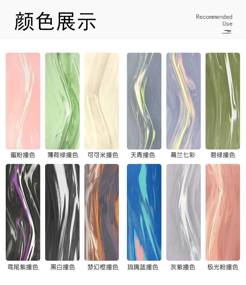 Design Marble Purple Yoga Mat Activewear - 14