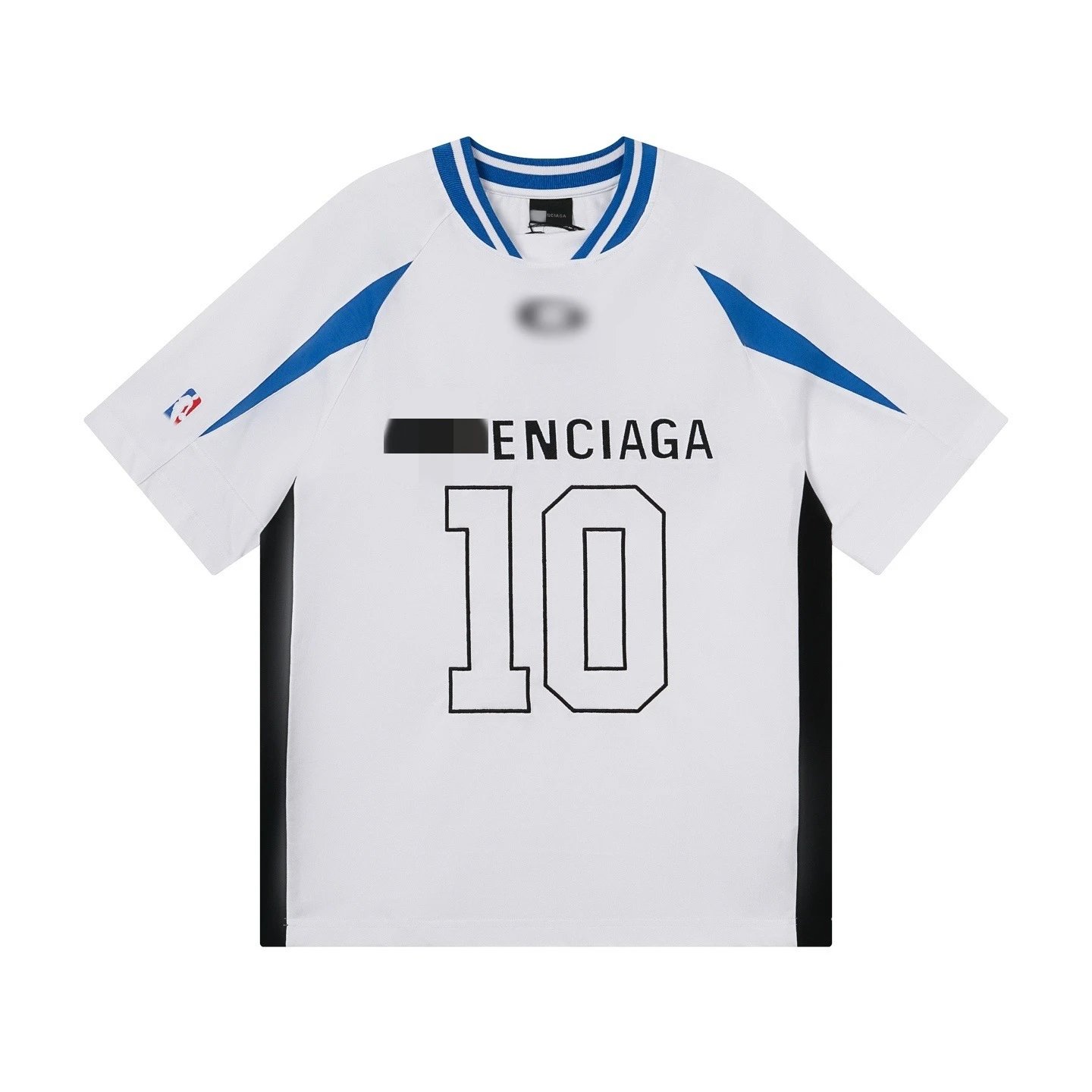 Balenciaga Enciaga 10 Basketball Jersey White / Blue / Black - 8