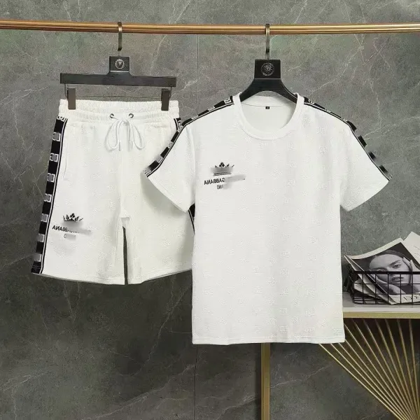 Dolce & Gabbana Logo-Print White Tracksuit Set - 1