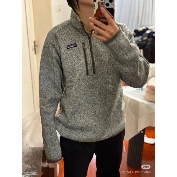 Patagonia Better Sweater Fleece 1 / 4-Zip Gray Outerwear - 14