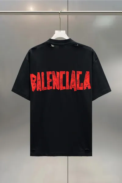 Balenciaga Security Tape Logo T-Shirt Black - 1