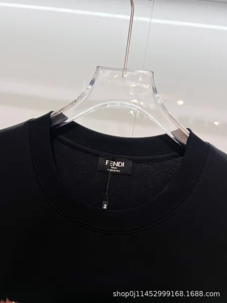 Fendi Horse Print Graphic T-Shirt Black - 11