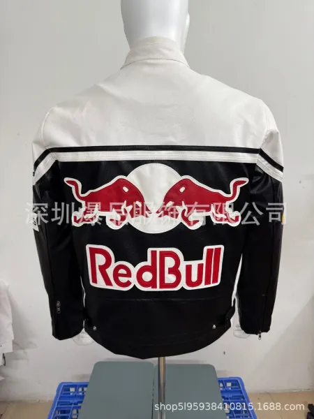 Design Mercedes-Benz x Motul Racing Leather Jacket White / Black Leather Jacket - 25