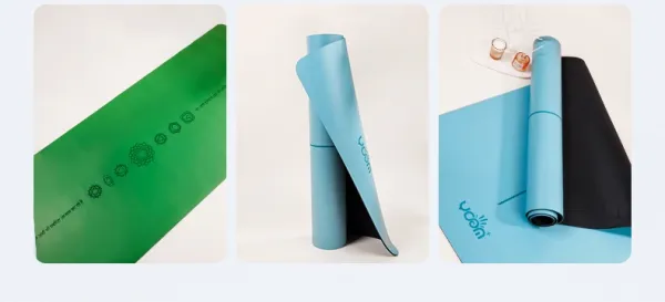 Design Yoga Mat Green with Mandala Alignment Markings Activewear - 14