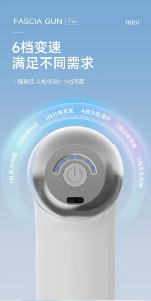 Design Handheld Massage Gun with Interchangeable Heads White Electronics - 17