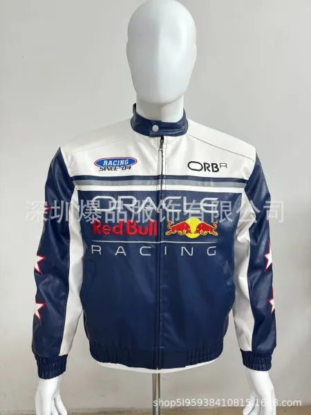 Design Mercedes-Benz x Motul Racing Leather Jacket White / Black Leather Jacket - 30