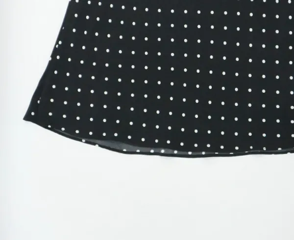 Design Polka Dot Spaghetti Strap Mini Dress Black - 17