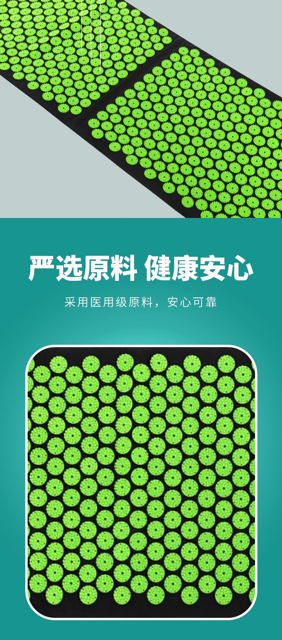 Design Acupressure Mat Black + Green Electronics - 5