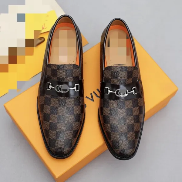 Louis Vuitton Damier Graphite Loafers with Horsebit Buckle Black - 2