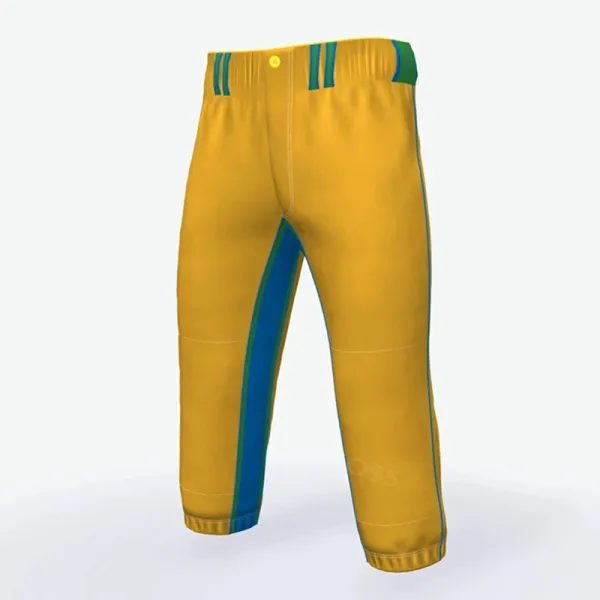 CBF Yellow and Blue Football Shorts - 1