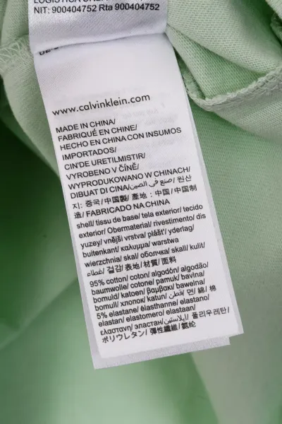 Calvin Klein Jeans Monogram Embroidered Beige T-Shirt - 11
