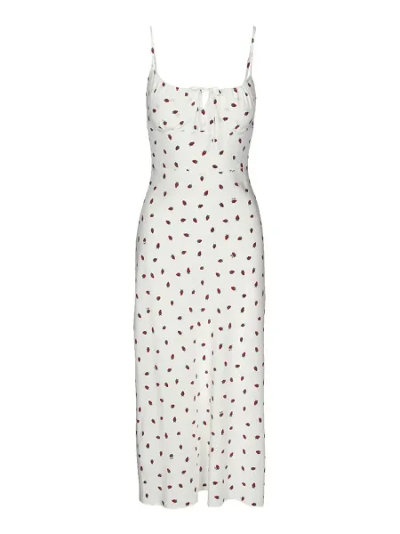 Design Polka Dot Spaghetti Strap Mini Dress Black - 36