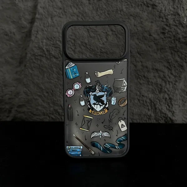 Design Ravenclaw House Crest Harry Potter Inspired Clear Phone Case with Magical Elements Phone Case - 8