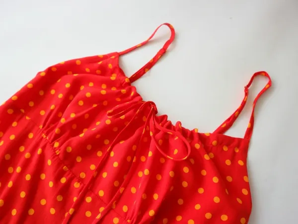 Design Polka Dot Spaghetti Strap Mini Dress Black - 54
