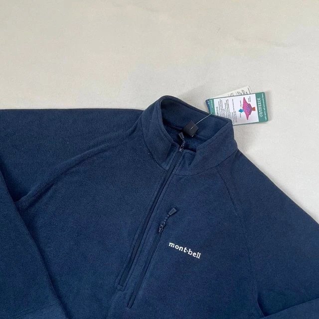Design Fleece Zip-Up Jacket Navy Outerwear.jacket - 19