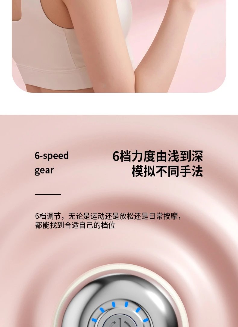 Design Portable Facial Massager Pink with Interchangeable Heads Electronics - 21