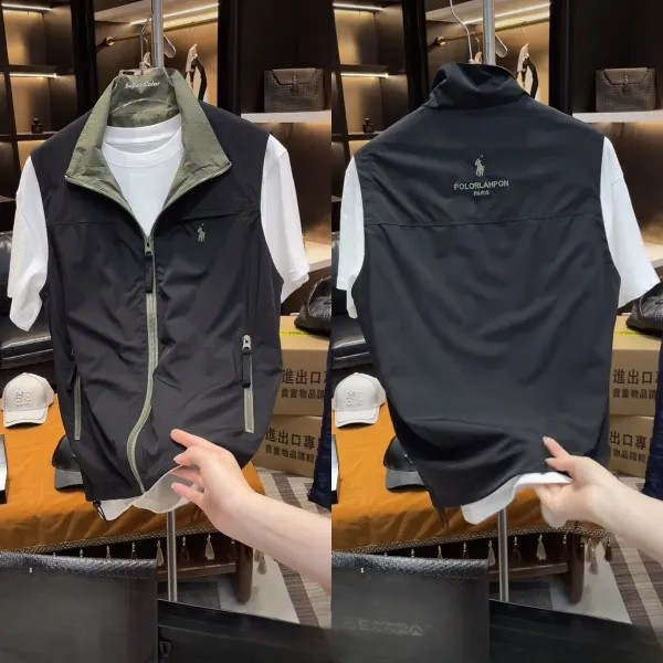 Polo Ralph Lauren Lightweight Vest Black Outerwear.vest - 7