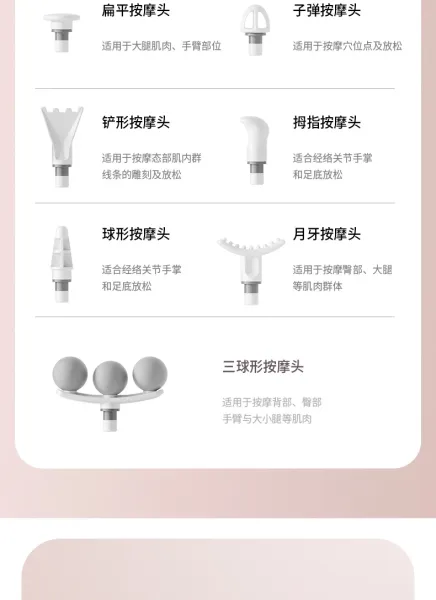 Design Portable Facial Massager Pink with Interchangeable Heads Electronics - 29