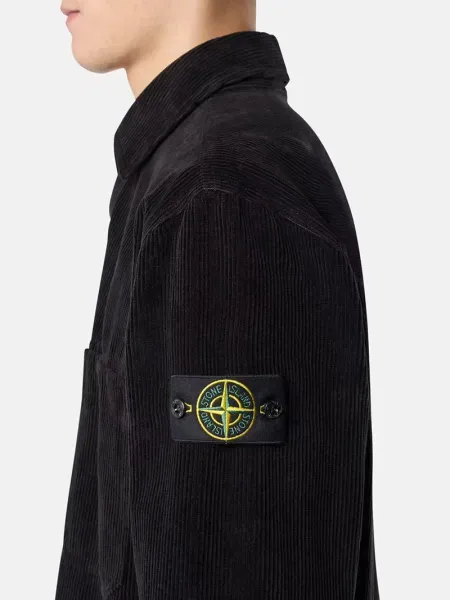 Stone Island Corduroy Shirt in Black, Brown, Gray, and Off-White - 12