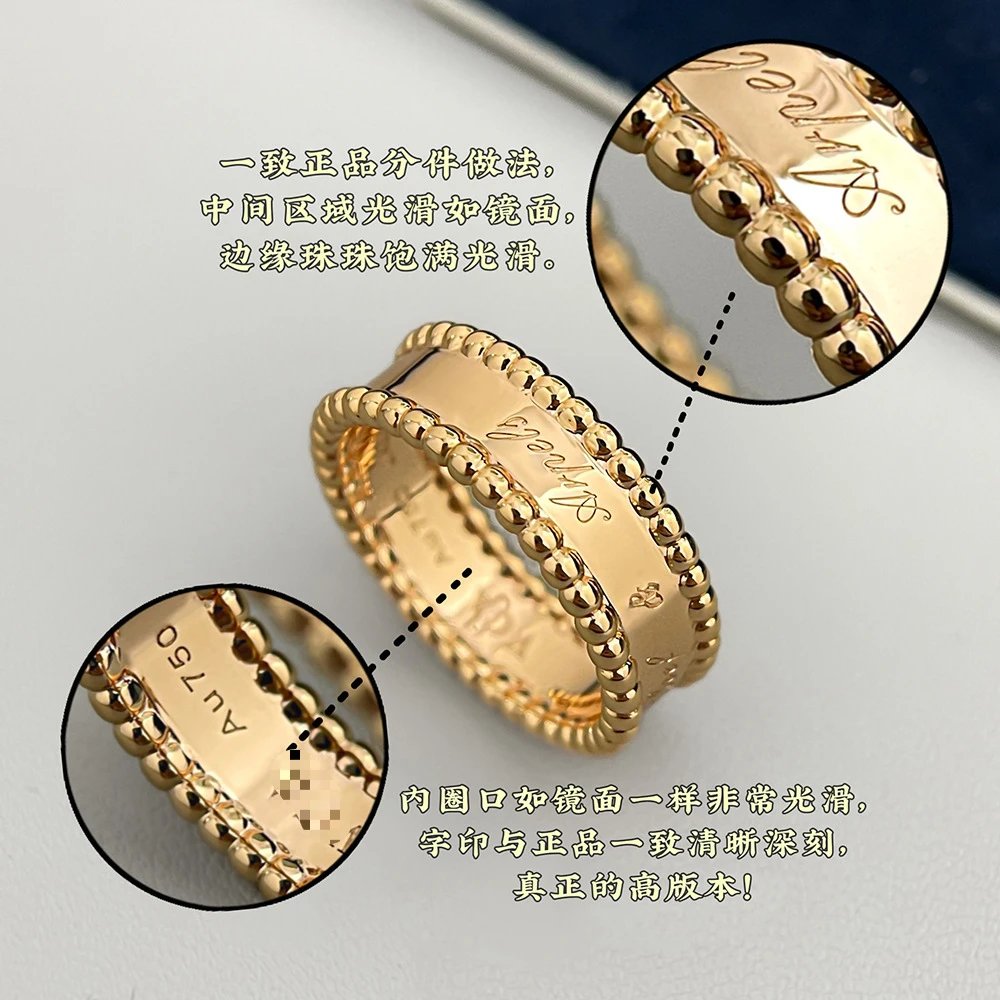 Design Beaded Pavé Band Ring Silver - 6