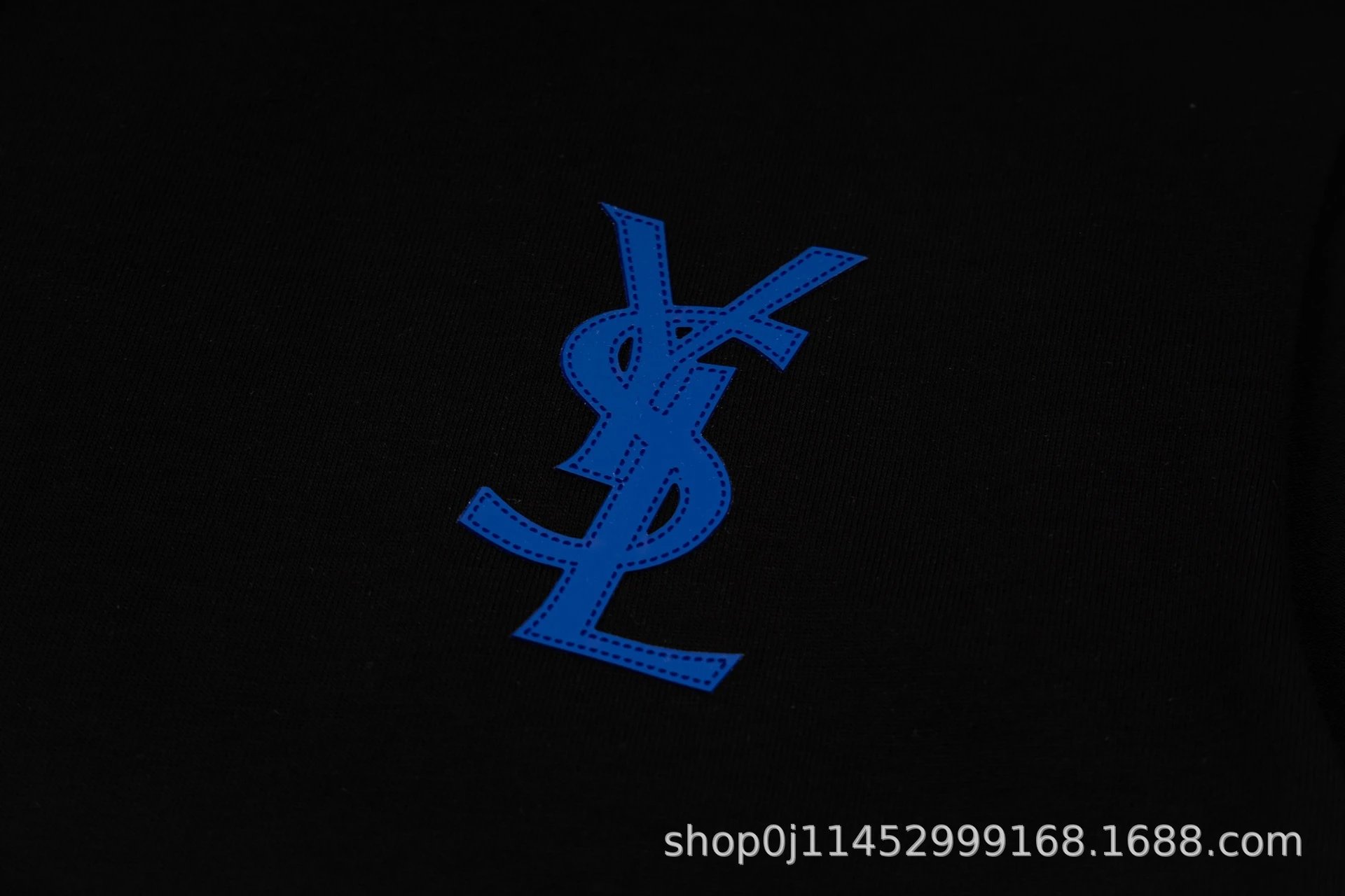 Saint Laurent Monogram Logo Black T-Shirt - 9