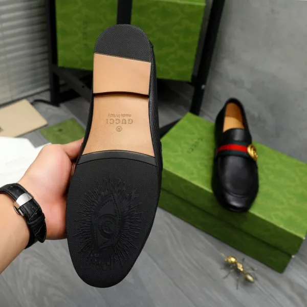 Gucci Horsebit Loafer Black Leather Loafers - 6