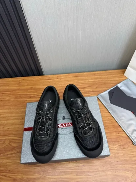Prada Re-Nylon Mesh Sneakers Army Green - 8