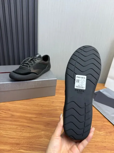 Prada Re-Nylon Mesh Sneakers Army Green - 17