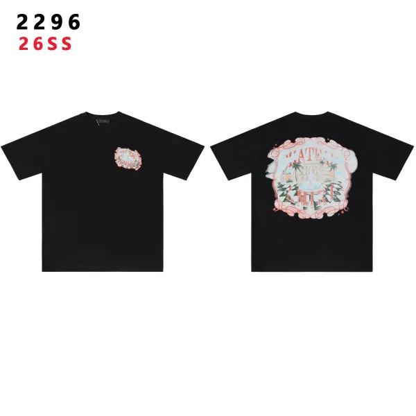 Amiri Cityscape Print Black T-Shirt - 1