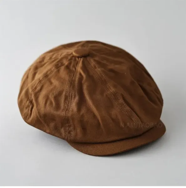 Design Newsboy Cap Navy Blue Hat - 13