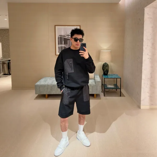 Louis Vuitton Monogram Technical Shorts Black - 3